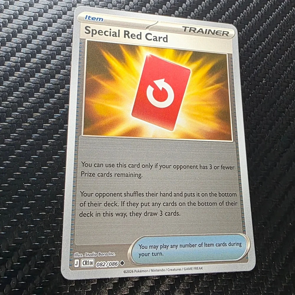 Pokemon Special Red Card 082/086 CRI Uncommon Reverse Holofoil NM EN